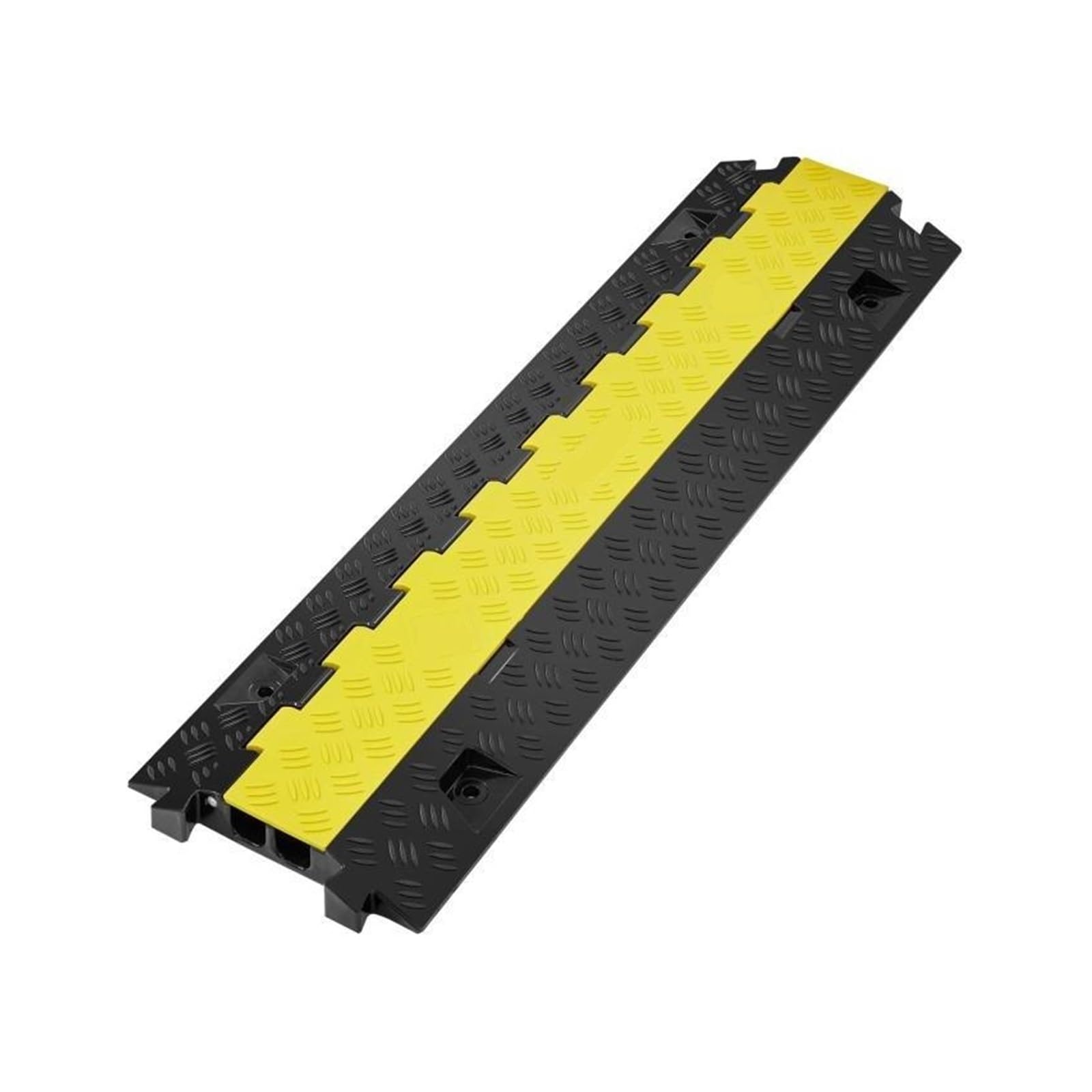 TIANQIHAO Rubber Speed Bump, Rubber Speed Hump Cable Protector Ramp 1/3/5 Pcs 2 Channel Multicolor Multiple Sizes,5Pcs Tape 1.2W Lbs,3Pcs Tape 1.2W Lbs,size_name-5PCS Tape 1.2W LBS