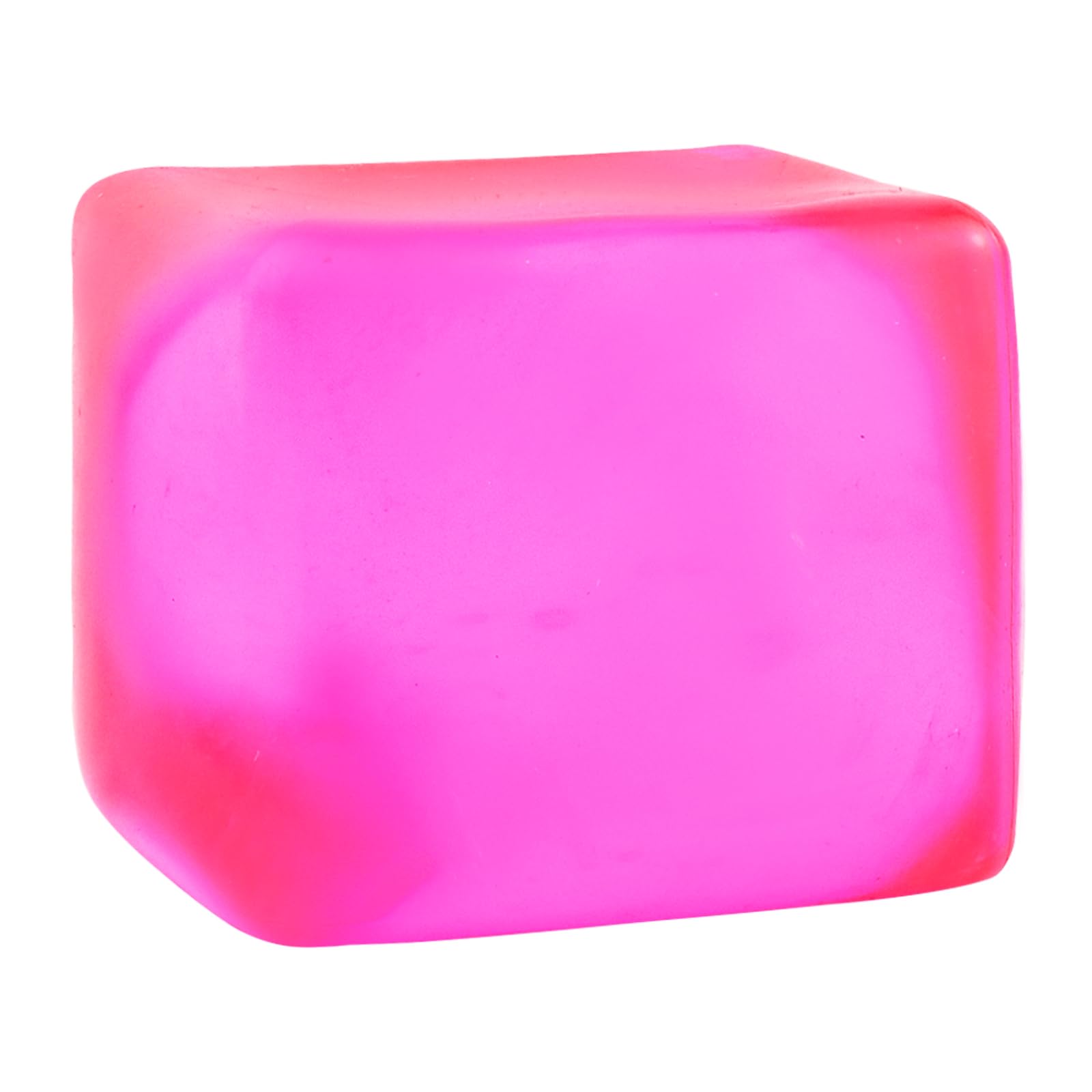 MEIEST Giant Stress Cube - 8 CM Cube-Sensory Fidget Squeeze Toy with Super Solid Squish-Slow Rising Ice Cube Stress Balls-Stress Relief Hand Toy (Blue)