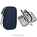 Yiasangly Electronic Organizer Bag, Waterproof Portable Travel Cable Storage Bag, Multifunctional Cord Storage Case for USB Drive, Dard Drive, Power Bank, Charger, Mouse, USB Cable, Headphones - Blue