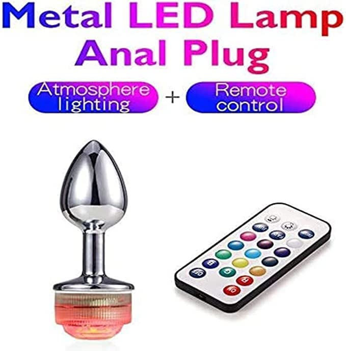 anal plug lock Plug anal anal à LED en métal avec lumière colorée