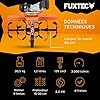 Fuxtec Motobineuse Thermique FX-AF1139 Set Motoculteur Essence Moteur 4 Temps 139cm3 2,2kW avec Extension De La Largeur De Travail De 36 à 66cm Cultivateur Profondeur Réglable Jusqu’à 30cm