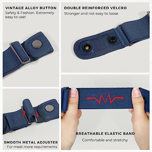 Image of Beltroad No Buckle Belts for Men Women Stretch Sides Belt without Buckle