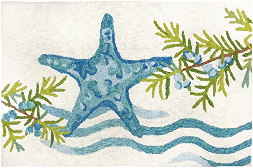 Homefires Rugs Ocean Tide Starfish Area Rug In Blue And Green #TOP18
