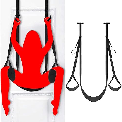 Columpio sexual de puerta suave sobre la puerta, columpio sexual travieso para parejas, soporte de postura sexy, restricciones de bondage, juguetes