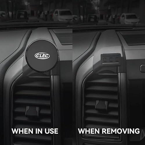 Miniatura 3 de BEERTE Soporte de teléfono para automóvil para Ford F-150 F150 2015-2020, fuerte soporte magnético para teléfono, giratorio de 360 grados y