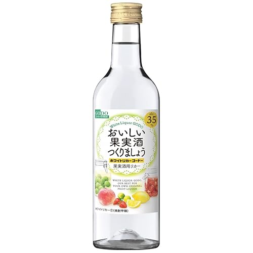 合同酒精 ゴードー おいしい果実酒つくりましょう ホワイトリカーゴードー 35度 瓶 350ml 12本 1ケース