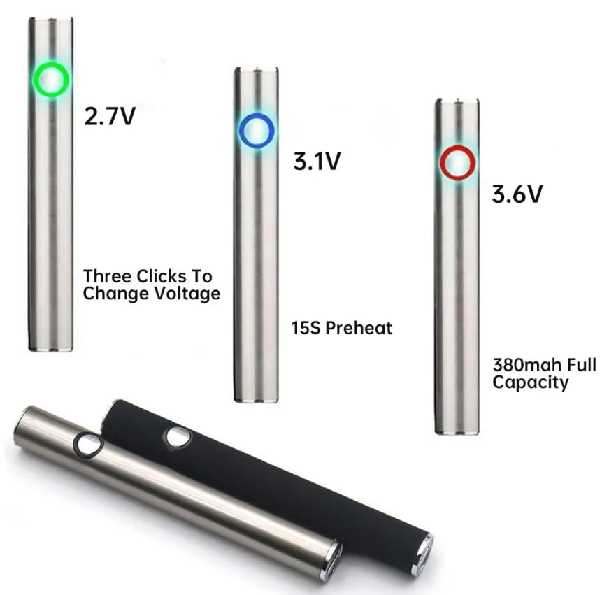 Vape Pen Battery Starter Kit Rechargeable for 510 Thread Cartridges Stick  USB Variable Voltage 380 mAh Vaporizer for CBD and Thick Oil Electronic  Vaporizer No Nicotine (Rose Gold): Amazon.co.uk: Electronics & Photo