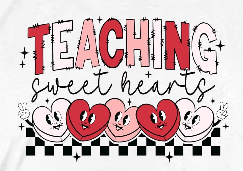 Valentines Shirts for Women Funny Hearts T-Shirt Happy Valentine's Day Tee Tops - Image 5