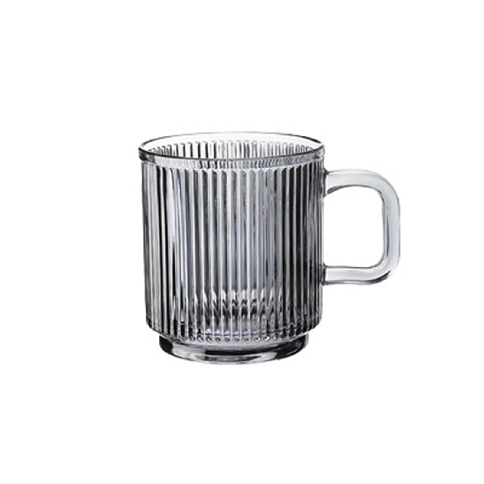 Tazza in Vetro con Manico e Coperchio, Cucchiaio, Tazza per Acqua, Latte per Uso Domestico, caffè e tè