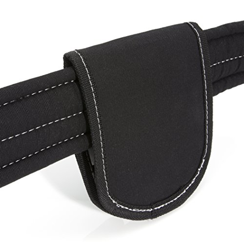 Dickies 2-Compartment Hammer Holder For Tool And Work Belts, Durable Canvas, Includes Tool Loop And Pocket, Fits Up To 4.5-Inch Belts, Black #TOP2