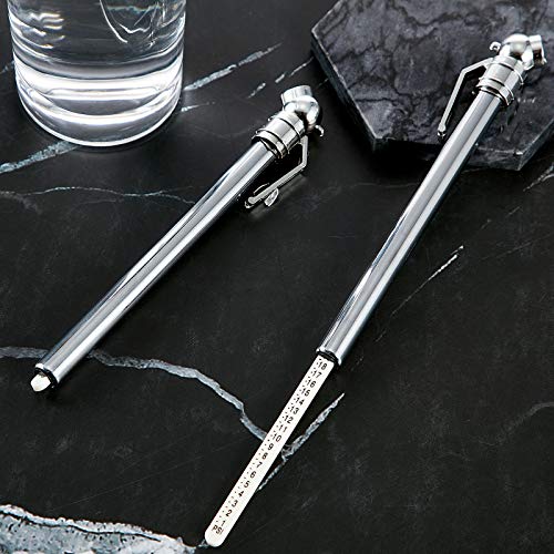 Image of BBTO 2 Pcs 1-20 Psi Low Pressure Tire Gauges Pencil Tire Gauges | Stainless Steel, Tire Gauges for Tire Pressure, Reverse Osmosis Tank, Garden Tractors, Golf Carts, Atv, Sports Equipment