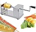 TechTongda Tornado Potato Spiral Cutter Manual Stainless Steel Twisted Potato Slicer Cutter French Fry for Potatoes Carrots Vegetables