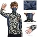 BASSDASH Youth UPF 50+ Camo Hunting Hoodie Shirt with Neck Gaiter Quick Dry Long Sleeve Hooded Tee for Fishing Hiking FS02Y