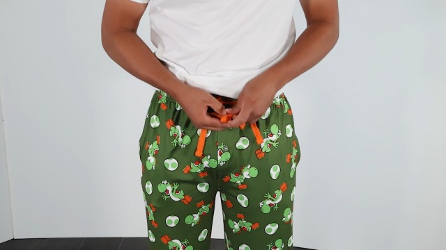 Yoshi Pajama Pants Nintendo Super Mario Men's Yoshi Egg Drawstring