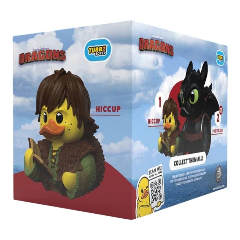 TUBBZ Boxed Edition: How To Train Your Dragon - Hiccup Cosplaying Rubber Duck Vinyl Figure, Hiccup (Boxed) - Image 4
