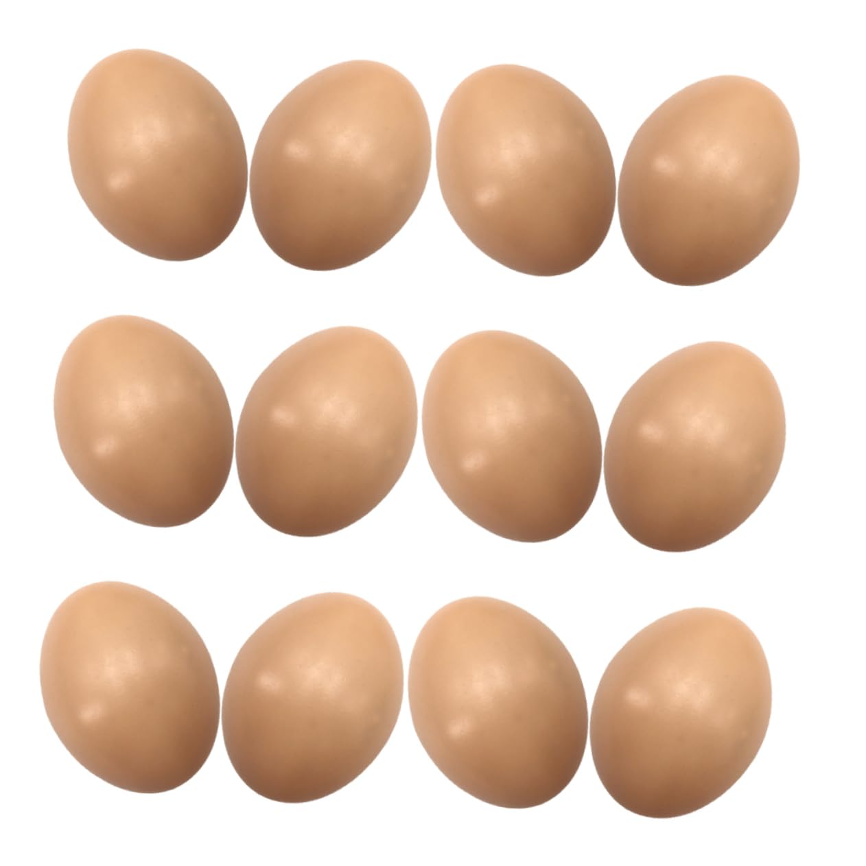 VINTORKY 12pcs Blank Easter Eggs Unpainted Eggs for Crafts Home Decor Ornaments Realistic Simulation Decorations for Table Garden and Window Display