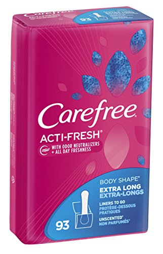Carefree JJ-1981 Acti-Fresh Body Shape Pantiliners Extra Long Unscented thumb #1