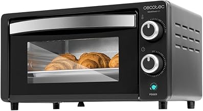 Cecotec Bake&Toast 1090 Black Table Oven 10 L 1000 W 60-Minute Timer Temperature Control up to 230ºC Baking Tray Grill and...