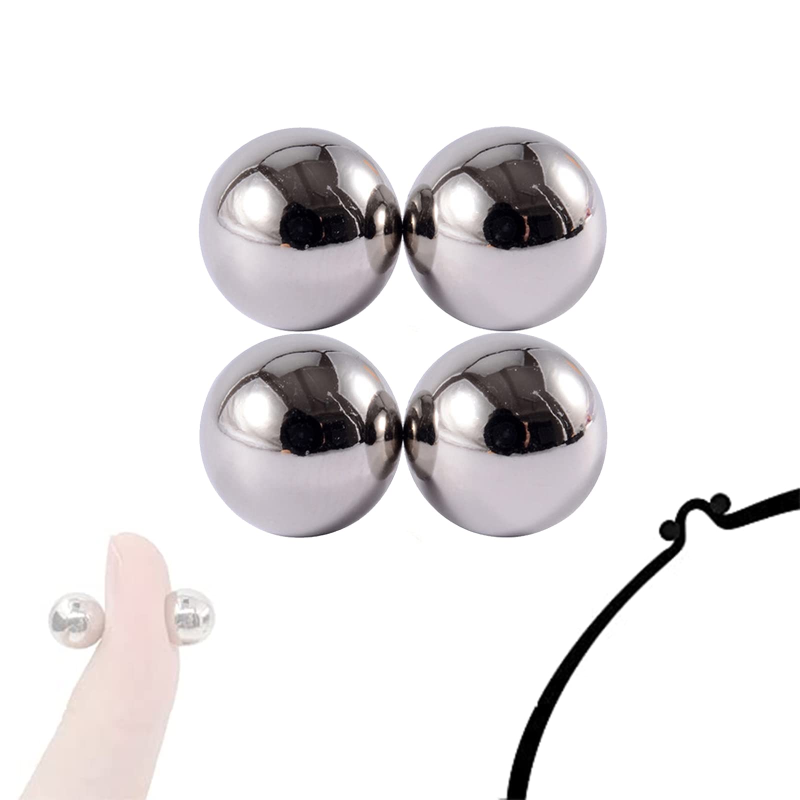 podafu Magnet Balls Nose Studs, Ear Studs, Labret Lip Studs, Stainless Steel Non Piercing Body Jewelry
