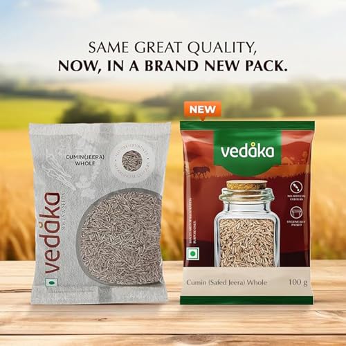 Image of Amazon Brand - Vedaka Cumin (Safed Zeera) whole, 100 g