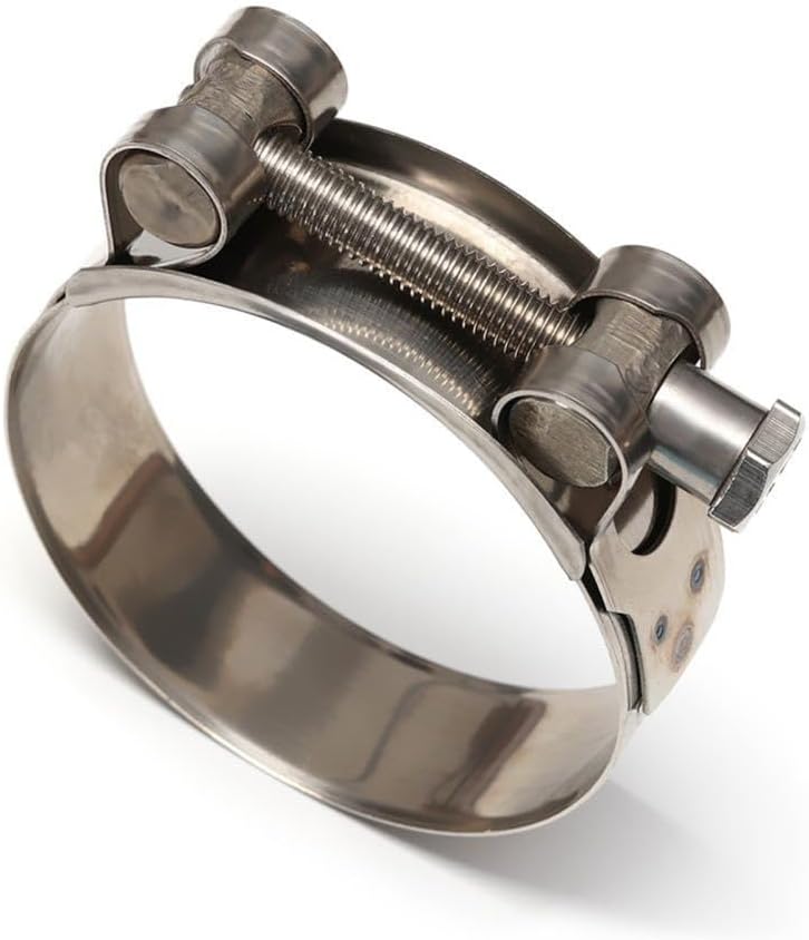 Exhaust clamp Stainless Steel V-Band Clamp and Flat Flanges Kit Multiple Sizes(92-97mm)