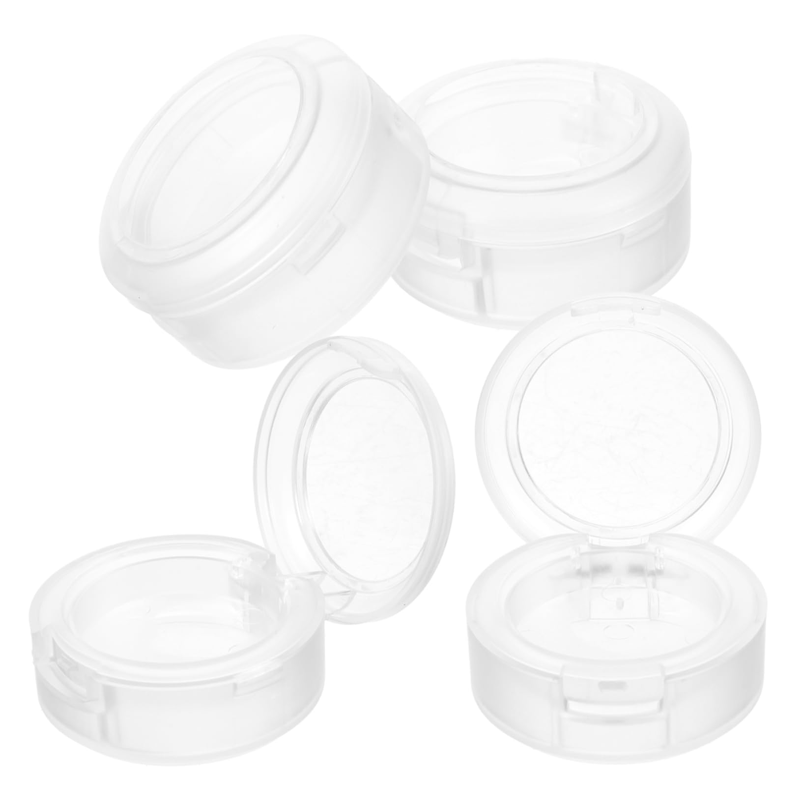 NOLITOY Cosmetic Palette Case 4pcs Empty Eyeshadow Pans Blush Case for Diy Makeup Beauty