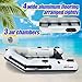 10FT Inflatable Boat,2-3Person Portable raft,2 Aluminum seat Board and 5 Aluminum Floor,3 Independent air Tubes,14 inch Large Float.No disassembly Required, Ultra Portable Design (7.5FT)