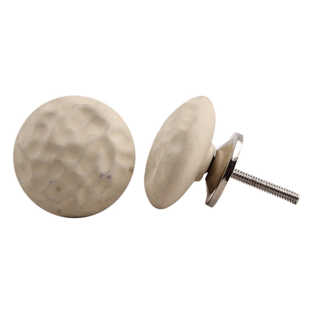 IndianShelf 4 Pieces Cream Solid Ceramic Drawer Knobs for Kitchen Cabinet Hardware Door Pulls Decorative Dresser Luxurious Crafted By Hand (B06X3VT8WD) Amazon Price History, Amazon Price Tracker
