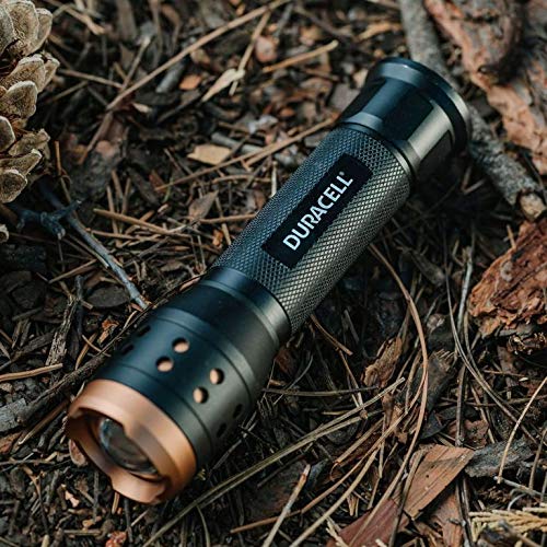 Duracell 550 Lumen Aluminum Focusing Flashlight For Everyday Use - Ultra-Light And Easy To Carry Design With 3 Modes And 3-Aaa Batteries Included. Great For In-Door & Out-Door Use #TOP6