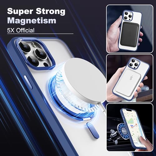 Coque iPhone 15 Pro Max transparente MagSafe avec support invisible antichoc - 5