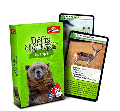51nfDYfU+EL BIOVIVA - Défis Nature - Bioviva Défis Nature Europe - Jeu de société ludique dès 7 ans - 282512, Vert