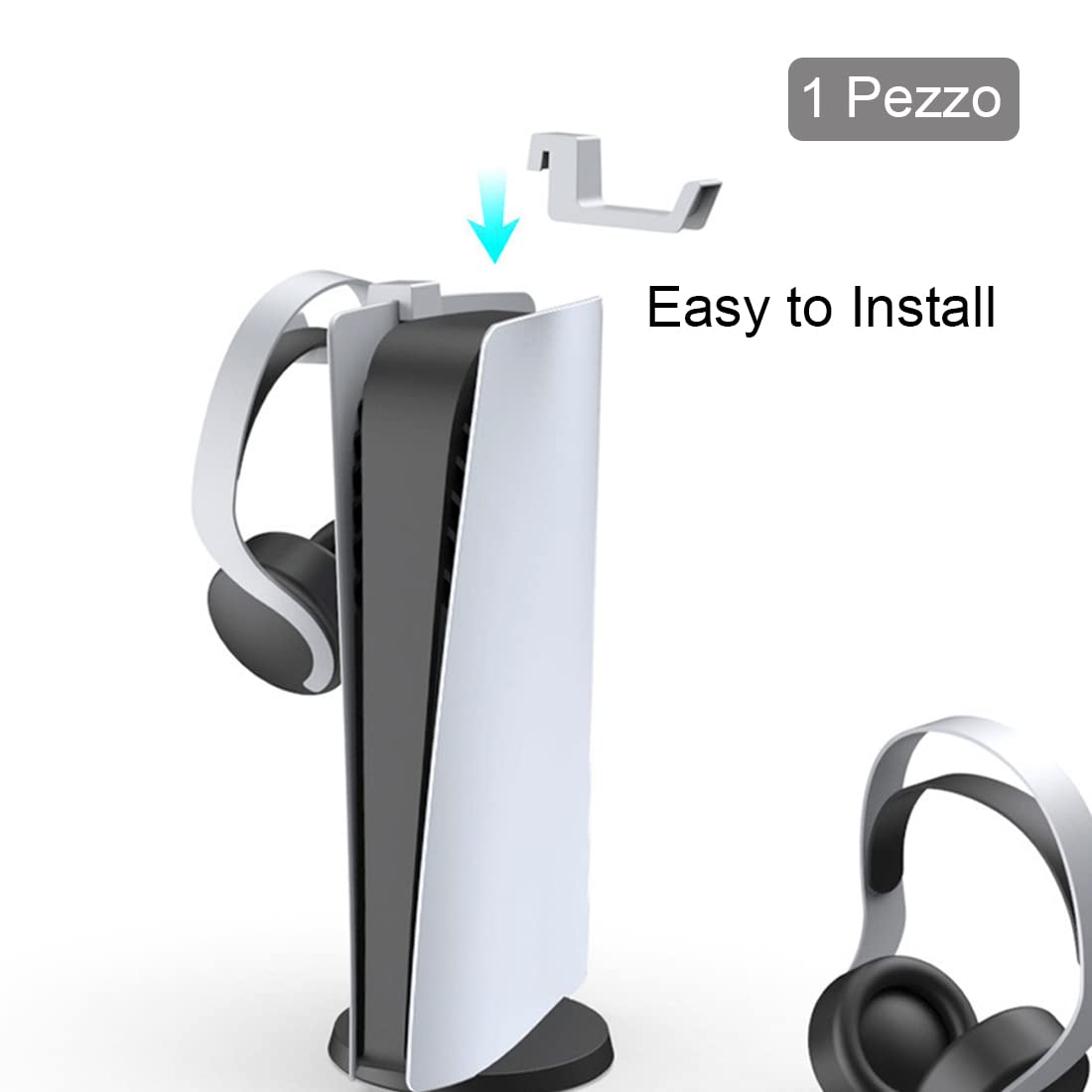 Supporto Porta Cuffie per PS5, Gancio per Cuffie da Gioco