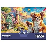 Wolf Family Night Puzzles 1000 Pièces pour Adultes Puzzle Cosmic Fox Puzzle...
