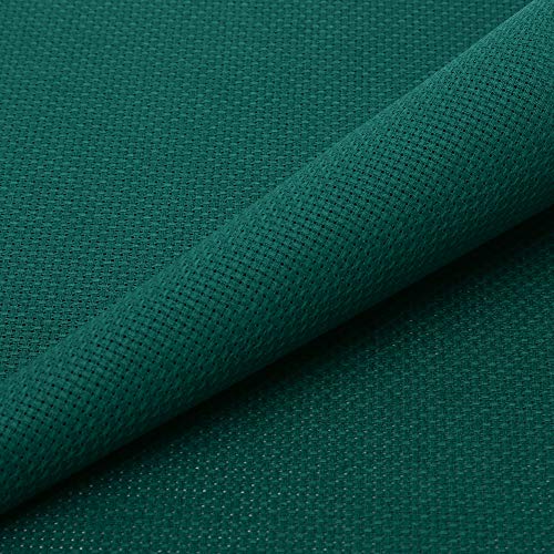 Image of Aida Cloth 14 Count Cross Stitch Fabric,19x28inch (14CT, Green)