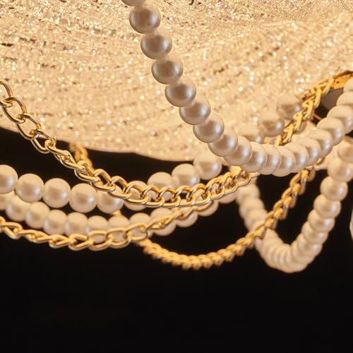 Lampe en verre avec télécommande pour ajuster la lumière du plafonnier - 7