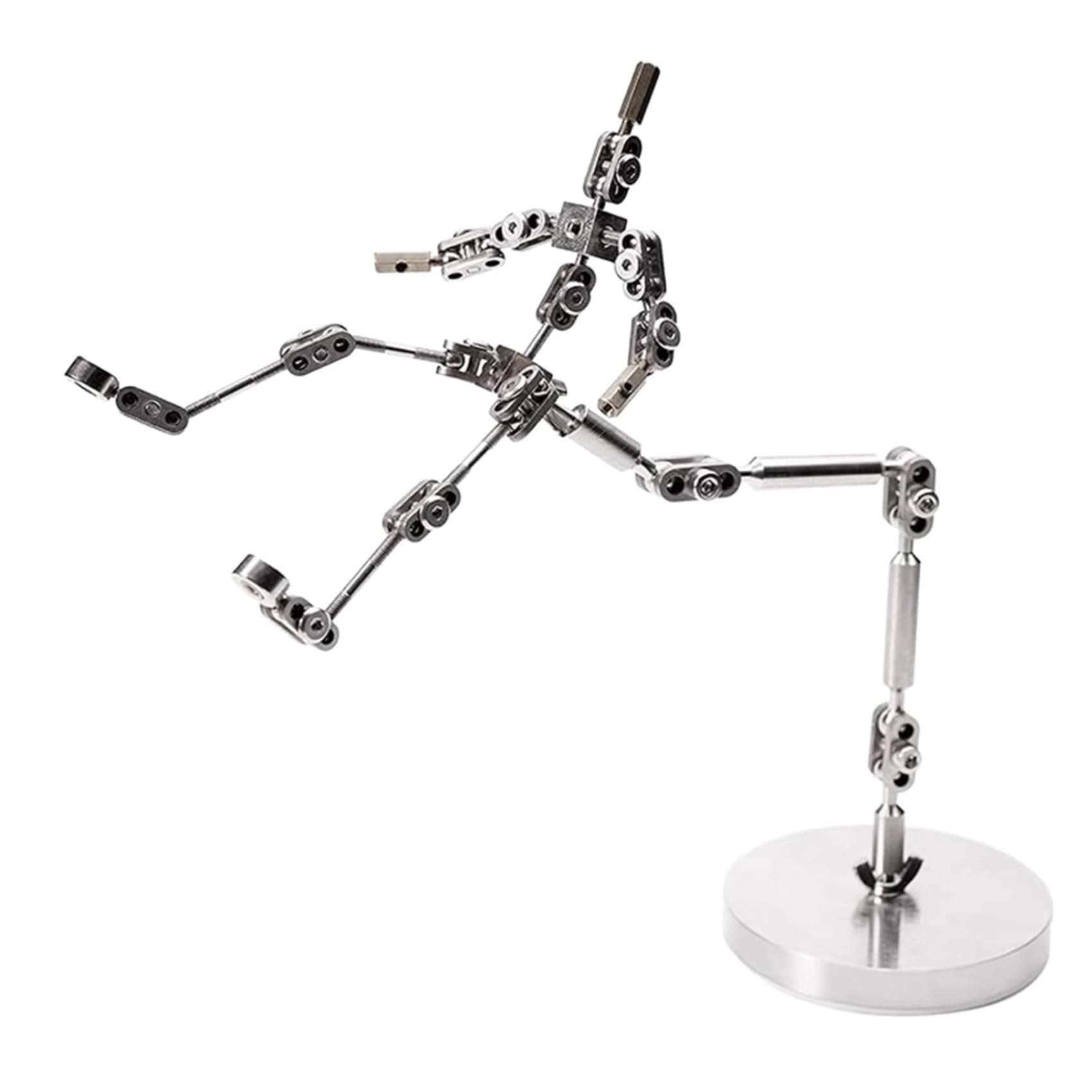 13cm,YIGECHENXIN Zestawy Armatur do Studio Stop Motion, Metalowa Figura Lalki z Rękami i Czaszką do Tworzenia Postaci, dla Twórców Z gliny i Zabaw Kreatywnych 12CM-20CM