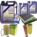 Produktbild Filter Set Inspektionspaket 7 Liter Liqui Moly Motoröl Leichtlauf High Tech 5W-40 MANN-FILTER Innenraumfilter Luftfilter Ölfilter