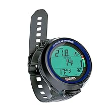 Mares Puck Pro EZ Wrist Underwater Scuba Dive Computer 414177 - Depth, Decompression, Temperature, Time Dive Data Display