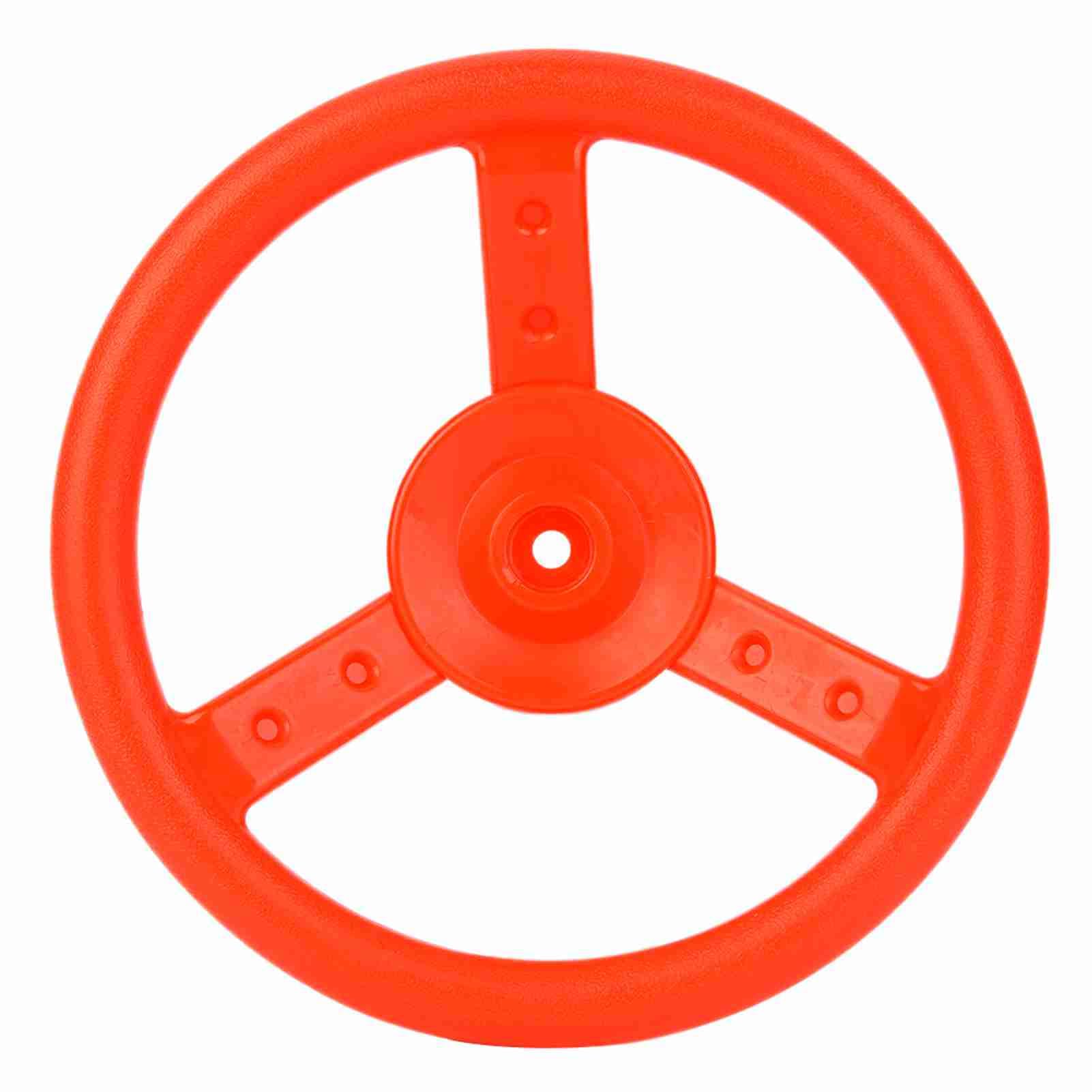 TOPINCN Volante in Plastica per Parco Giochi per Bambini, Robusto e Durevole, Ruota Liberamente per Altalena, Diametro Giallo da 10,4 Pollici, Adatto per Parco Giochi (rosso)