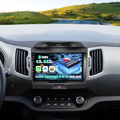 【CARPLAY WIRELESS / AUTO ANDROID & MIRROR LINK】Questa radio auto Bluetooth supporta le connessioni wireless carplay e auto Android, consentendo di accedere alla musica, ai telefoni, ai messaggi e alla navigazione GPS. Autoradio Android 15 per Kia Sportage 3 III SL (2010-2016) offre la funzione Mirror Link per sincronizzare i contenuti del tuo smartphone su grande schermo