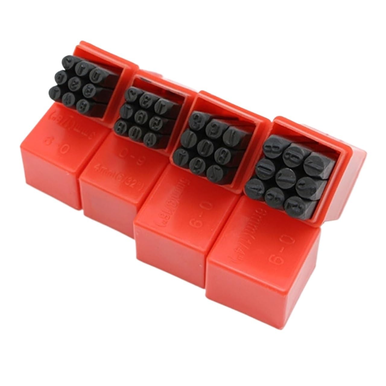 Steel Letter Mould, Letter Number Stamp Set, Steel, 2-12.5mm, A-Z & 0-8, with Case(2.5mm Digital Set)