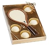  10#032121 Schokoladen Tennis Set, Tennis, Tennisspieler, Muttertag, Geburtstag, Geschenke, Geschenk, NEU