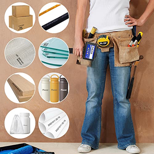 Phezer Handheld Inkjet Printer For Any Surface P18 With 4.3" Touch Screen And Quick-Drying Ink Cartridge, Portable 360° All-Round Coding Machine For Retail Expiry Date/Time/Barcode/Qr Code/Logo/Label #TOP2