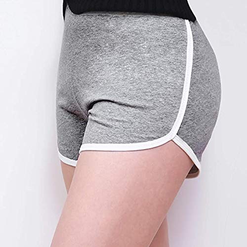 kit 3 shorts esportivos de algodão para corrida,ioga,dança,praia, bermuda de verão (PRETO, CINZA CLA