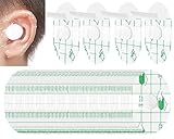 Baby Ohr Wasserdichte Aufkleber, Einweg-Ohrenschutz mit Rundem Baumwollkern, Ultradünne Transparente Ohrabdeckungen zum Duschen,Schwimmen, Baden und Anderen(60 Stück)