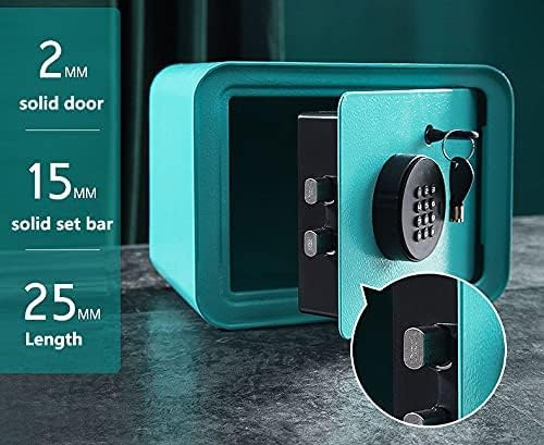 Miniatura 4 de Hucha más grande y segura hecha de acero inoxidable, alcancía para adultos, alcancía para niños y niñas, alcancía electrónica con contraseña (rojo)