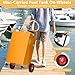 30 gal Fuel Caddy, Fuel Tank with Manual Transfer Pump for Gasoline & Diesel, Durable 4-Wheel Design, Mobile Fuel Storage for Cars, Trucks, Boats, Lawn Mowers, Orange