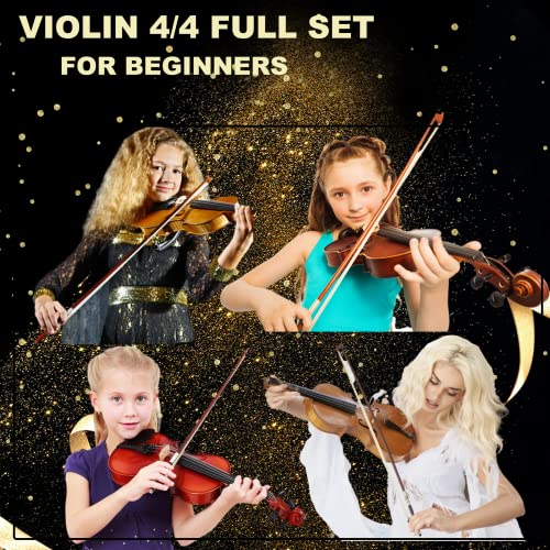 Belanitas Kid Violin For Kids Ages 9-12 Violin For Beginners Violin Beginner Adult 4/4 Violin Fiddle Set Stringed Musical Instruments For Beginners Students With Hard Case, Violin Bow And Rosin, Black #TOP3