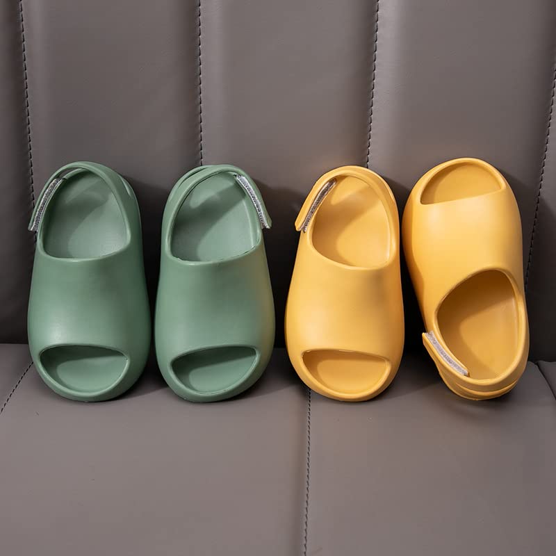 Image of Toddler Little Kids Slides Sandals, Kid Summer Slip On Slides Sandals,Slippers with Strap Anti-slip Water Shoes,Indoor Outdoor Lightweight Slippers Sandals for Boys and Girls