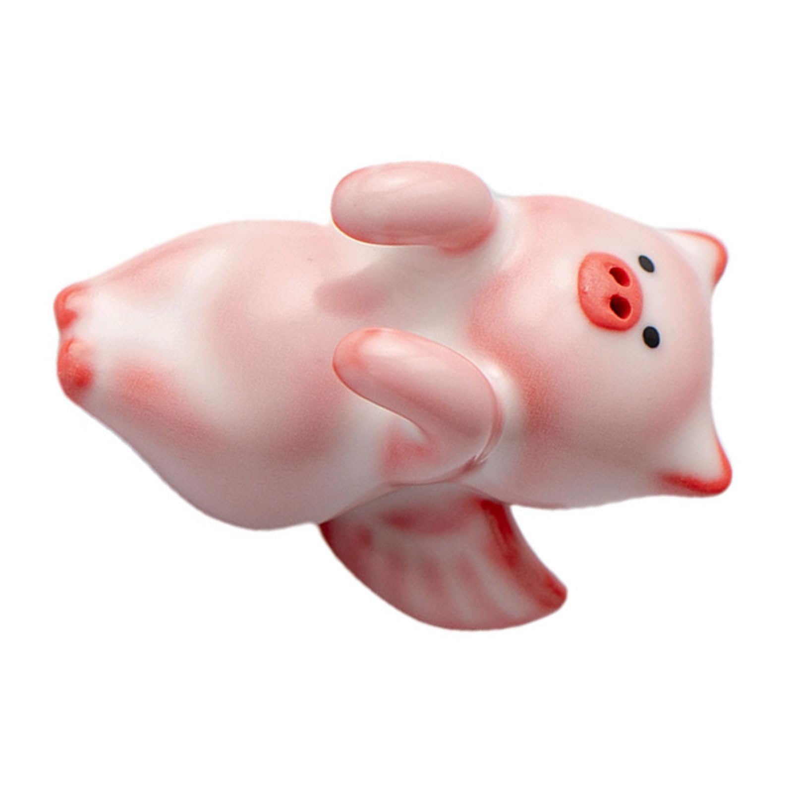 HZBB Handcrafted Ceramic Pigs Ornament Animal Shape Sculpture Teas Pet Accessories Decoration for Set and Interior Styling Ceramic Ceremony Collectors